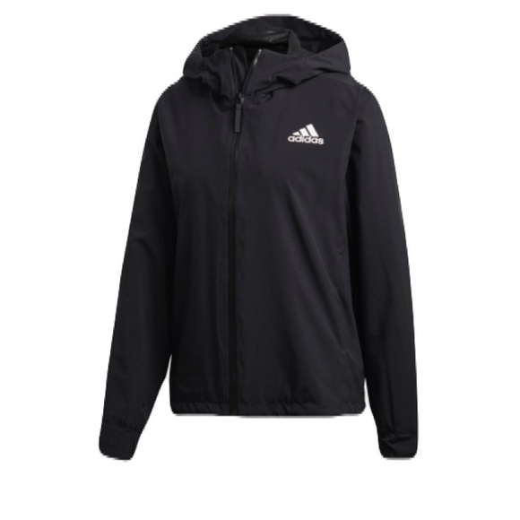 Adidas Women's 3-Stripes Waterproof Rain Jacket Size 3X - Picture 2 of 10